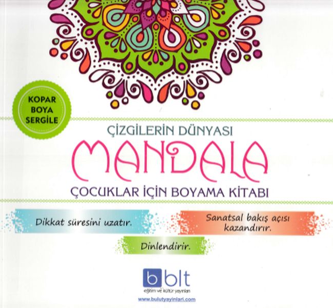 Çizgilerin Dünyası Mandala Çocuklar İçin Boyama Kitabı