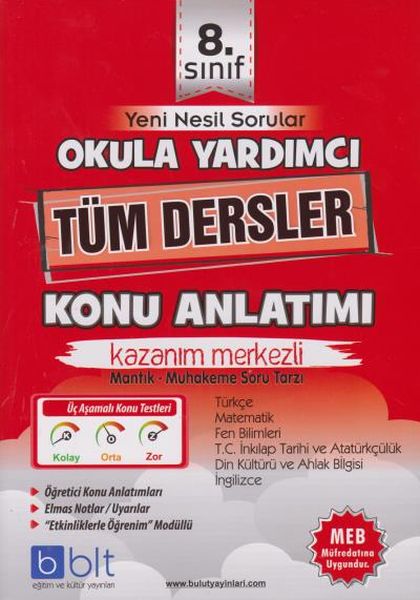 Bulut 8Sınıf Tüm Dersler Konu Anlatımı MantıkMuhakeme Soruları Yeni