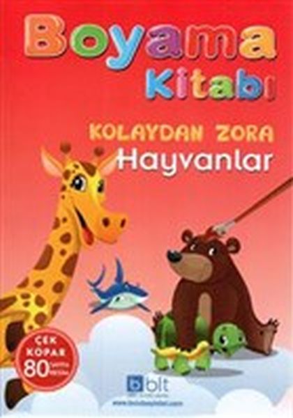 Kolaydan Zora Boyama Kitabı Hayvanlar