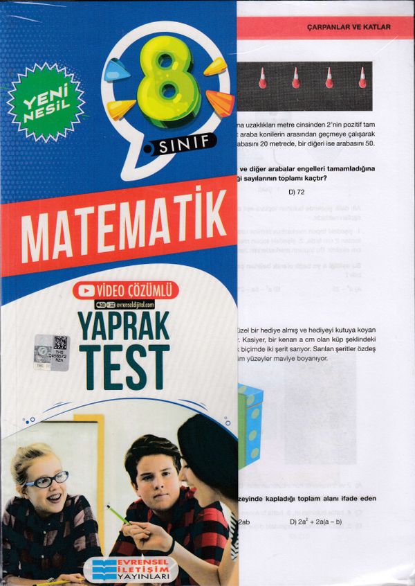 Evrensel İletişim 8 Sınıf Matematik Yaprak Test Yeni