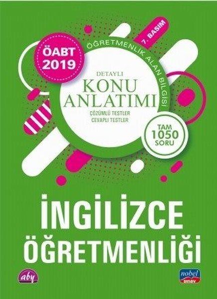 Nobel 2019 ÖABT İngilizce Öğretmenliği Detaylı Konu Anlatımı Yeni