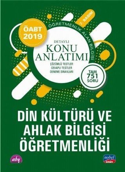 Nobel 2019 ÖABT Din Kültürü ve Ahlak Bilgisi Öğretmenliği  Detaylı Konu Anlatımı Yeni