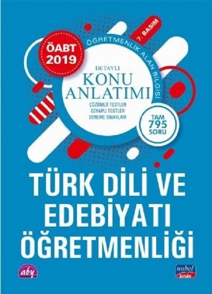 Nobel 2019 ÖABT Türk Dili ve Edebiyatı Öğretmenliği Detaylı Konu Anlatımı Yeni