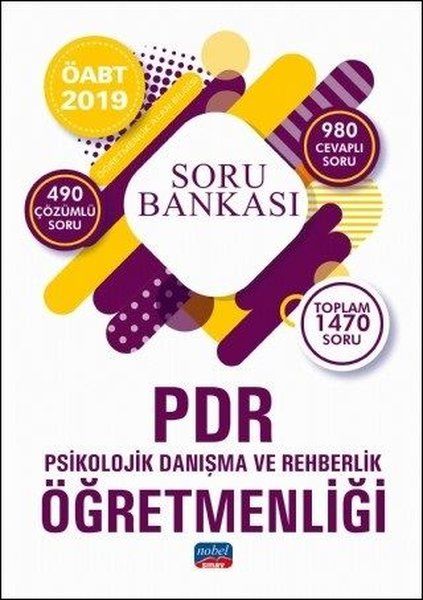 Nobel 2019 ÖABT Psikolojik Danışma ve Rehberlik Öğretmenliği Soru Bankası Yeni