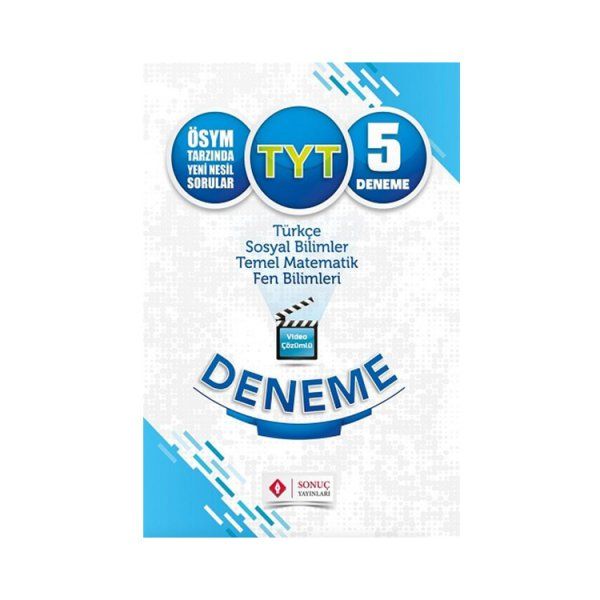 Sonuç TYT Tamamı Çözümlü 5 Deneme Yeni