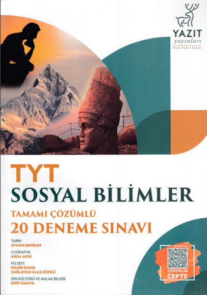 Yazıt TYT Sosyal Bilimler Tamamı Çözümlü 20 Deneme Sınavı