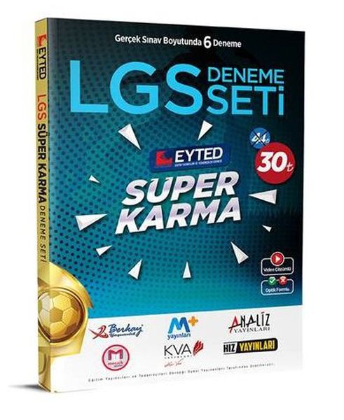 Eyted 8 Sınıf LGS Süper Karma 6 lı Deneme Seti