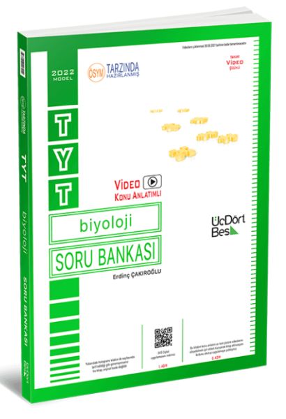 Üç Dört Beş 2022 TYT Biyoloji Soru Bankası