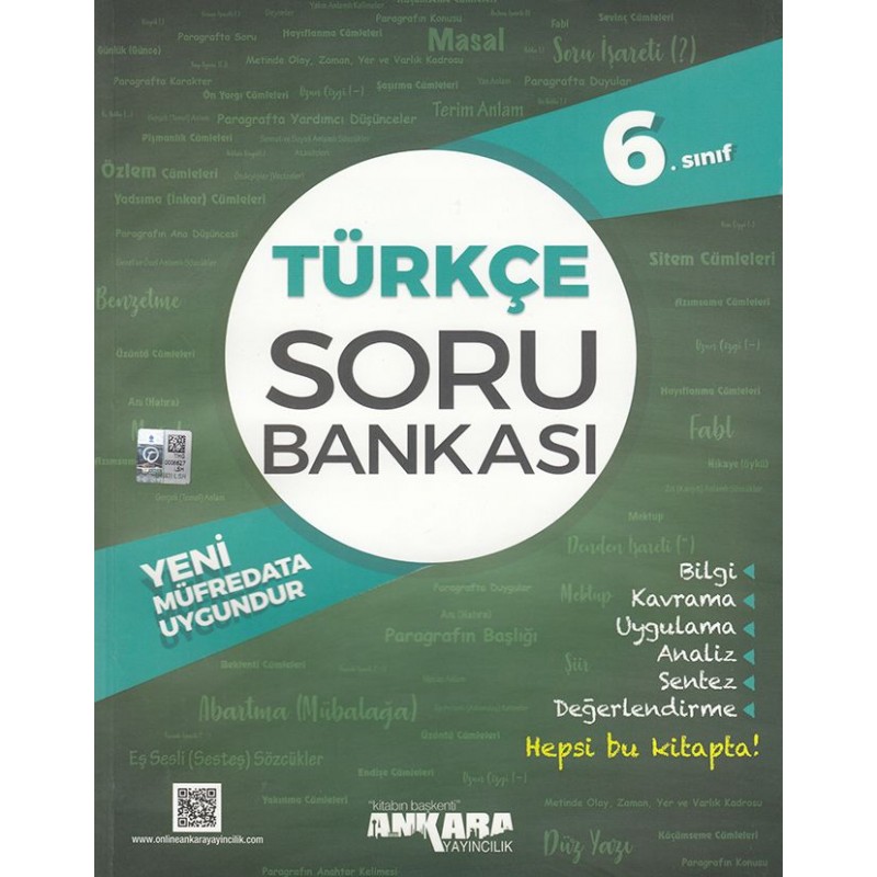 Ankara 6. Sınıf Türkçe Soru Bankası