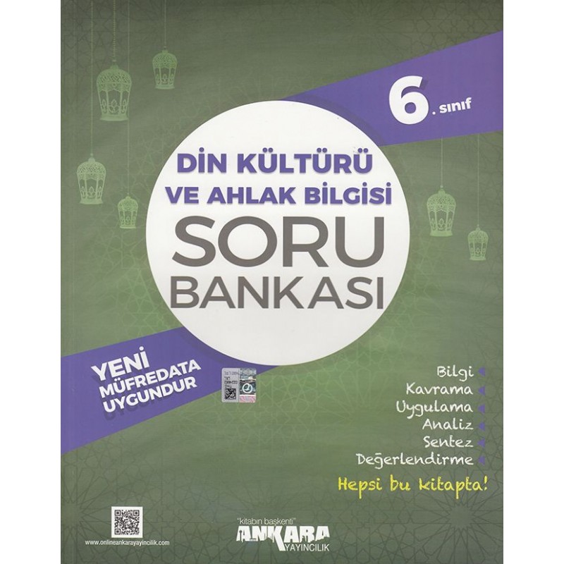 Ankara 6. Sınıf Din Kültürü ve Ahlak Bilgisi Soru Bankası