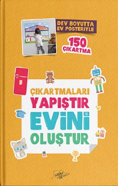 Çıkartmaları Yapıştır Evini Oluştur  Dev Boyutta Ev Posteriyle 150 Çıkartma