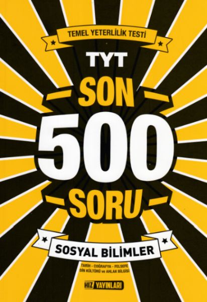 Hız TYT Sosyal Bilimler Son 500 Soru Yeni