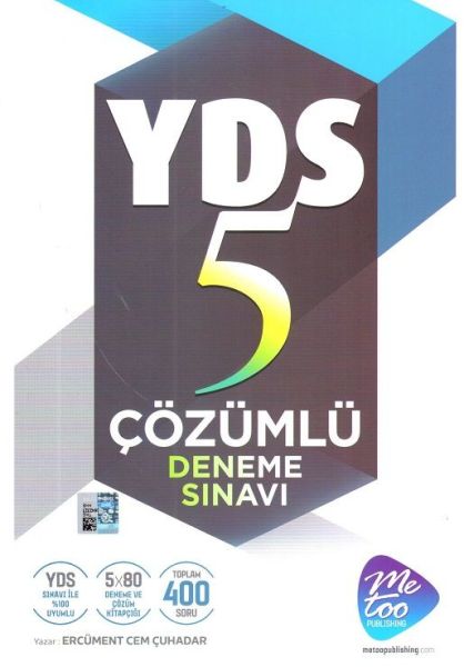 MeToo Publishing YDS Çözümlü 5 Deneme Sınavı