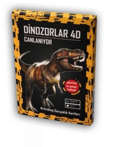 Dinozorlar 4D Canlanıyor  Artırılmış Gerçeklik Kartları