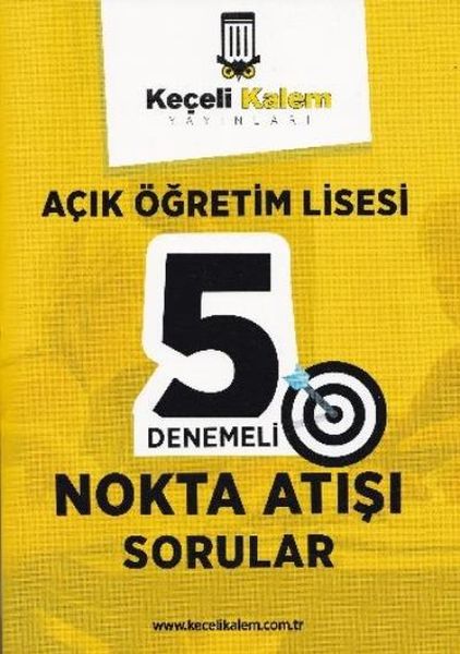 Keçeli Kalem Açık Öğretim Lisesi 5 Denemeli Nokta Atışı Sorular Yeni