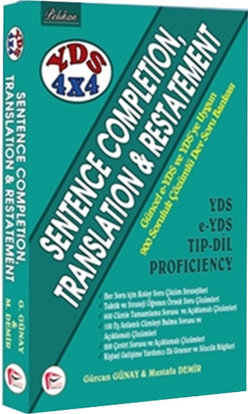 YDS 4X4 Set 1 Kitap  Sentence Completion Translation  Restatement