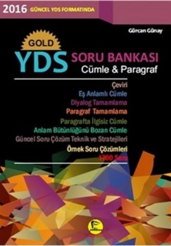 Pelikan Gold YDS Soru Bankası Cümle  Paragraf 2016