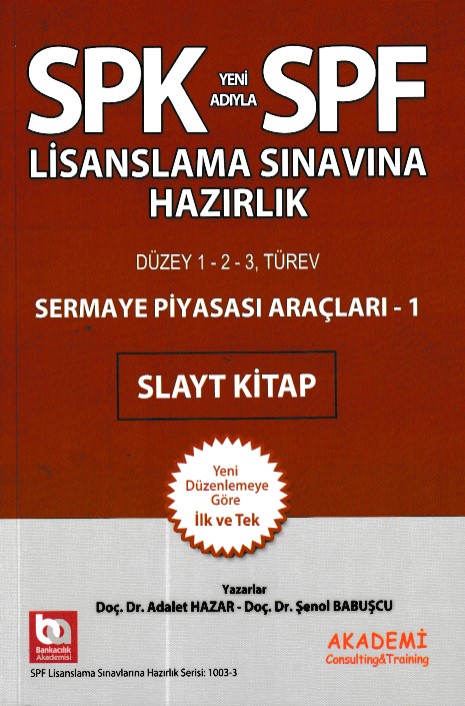 SPKSPF Sermaye Piyasası Araçları 1 Slayt Kitap