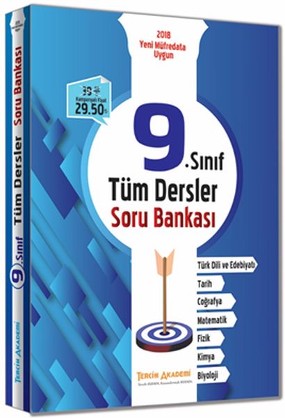 Tercih Akademi 9 Sınıf Tüm Dersler Soru Bankası