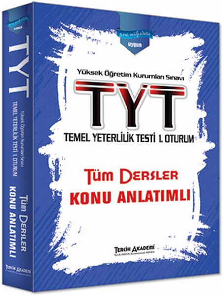 Tercih Akademi YKS  TYT 1 Oturum Tüm Dersler Konu Anlatımlı Yeni