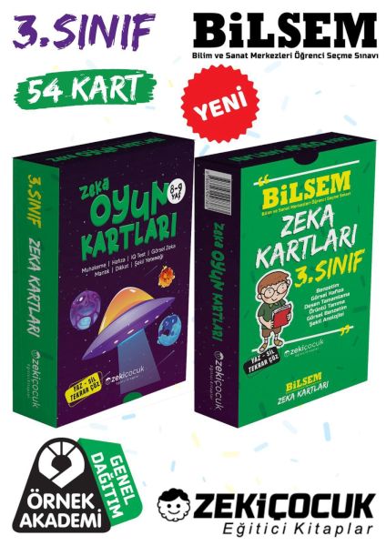 3Sınıf Bilsem Zeka Kartları