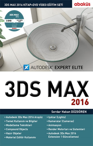 3DS MAX 2016 Eğitim Seti 3 DVD  1 Kitap