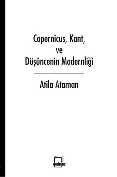 Copernicus Kant ve Düşüncenin Modernliği