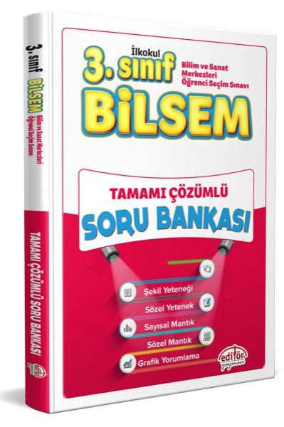 Editör 3 Sınıf Bilsem Tamamı Çözümlü Soru Bankası