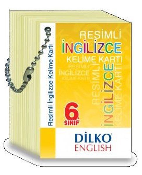 Dilko 6 Sınıf Resimli İngilizce Kelime Kartı