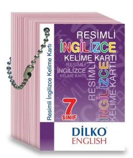 Dilko 7 Sınıf Resimli İngilizce Kelime Kartı