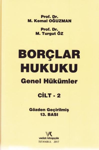 Borçlar Hukuku  Genel Hükümler Cilt 2 Ciltli