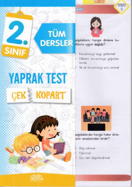 Rota 2Sınıf Tüm Dersler Çek Kopart Yaprak Test Yeni