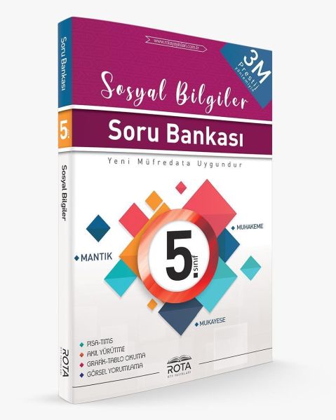 Rota 5Sınıf Sosyal Bilgiler Soru Bankası 3M PrestijYeni