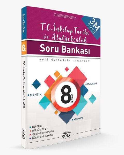 Rota 8Sınıf TC İnkilap Tarihi ve Atatürkçülük Soru Bankası 3M Prestij Yeni