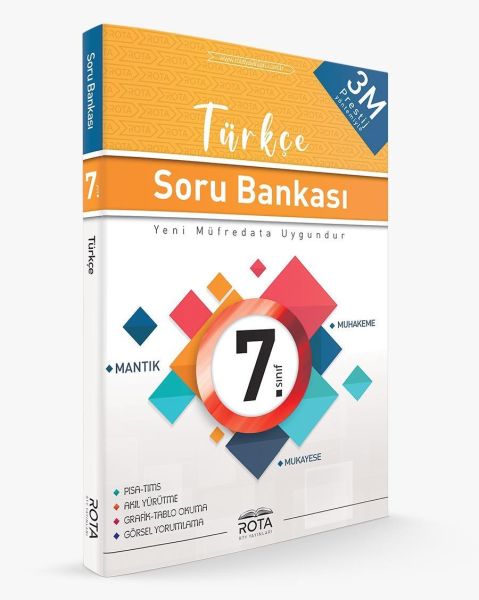 Rota 7 Sınıf Türkçe Soru Bankası 3M Prestij Yeni