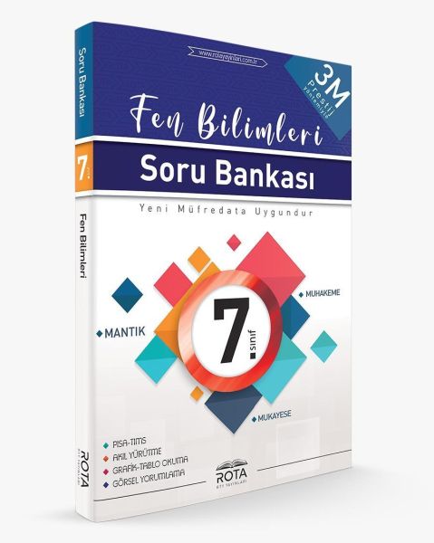 Rota 7Sınıf Fen Bilimleri Soru Bankası 3M PrestijYeni