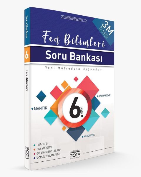 Rota 6 Sınıf Fen Bilimleri Soru Bankası 3M PrestijYeni