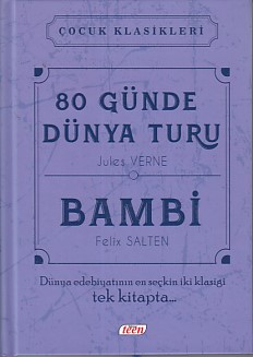 Çocuk Klasikleri  80 Günde Dünya Turu  Bambi Ciltli