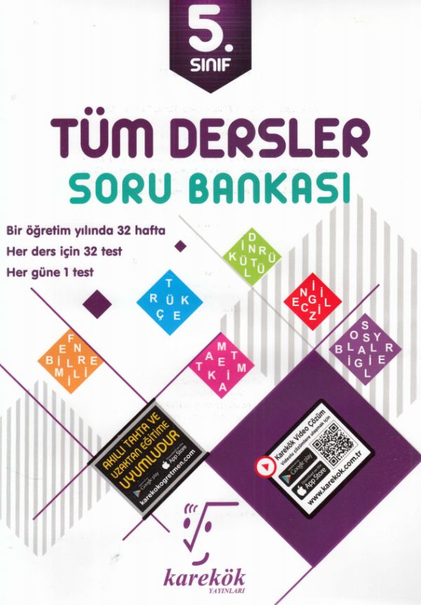 Karekök 5 Sınıf Tüm Dersler Soru Bankası