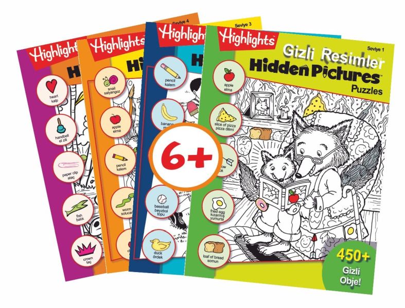 Highlights Hidden Pictures Puzzles Gizli Resimler 4lü Set