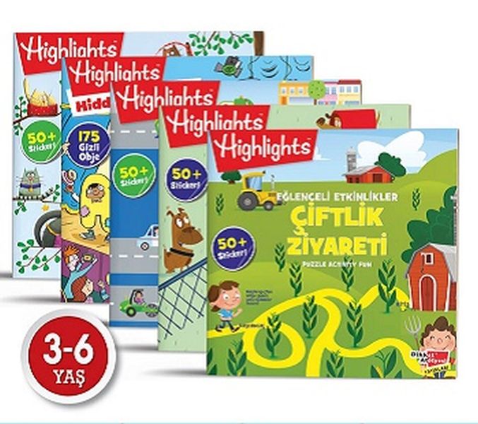 Highlights Sticker Eğlenceli Etkinliklerle Hikayeli Bulmaca 5li Set