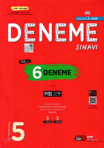 SBM 5Sınıf PYBS 6 Deneme Sınavı Yeni