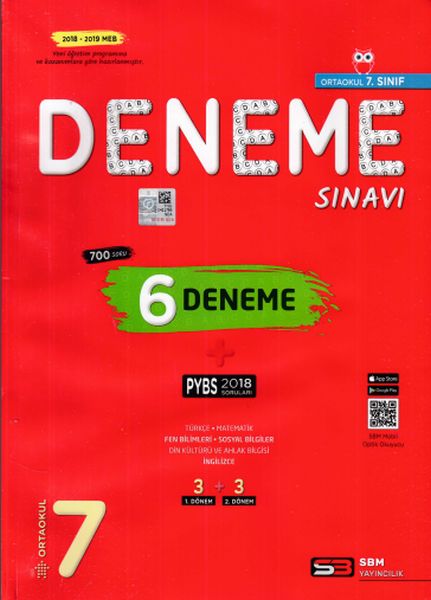 SBM 7 Sınıf 6 Deneme Sınavı Yeni