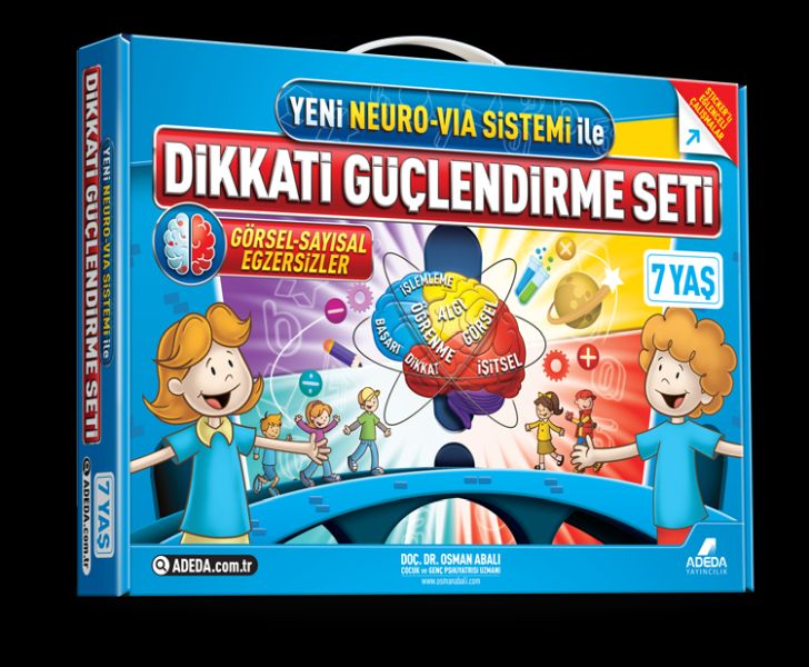 Dikkati Güçlendirme Seti 1 Sınıf 7 Yaş 3 Kitap Karton Kutu Set