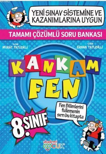 Akademi Çocuk 8 Sınıf Kankam Fen Tamamı Çözümlü Soru Bankası