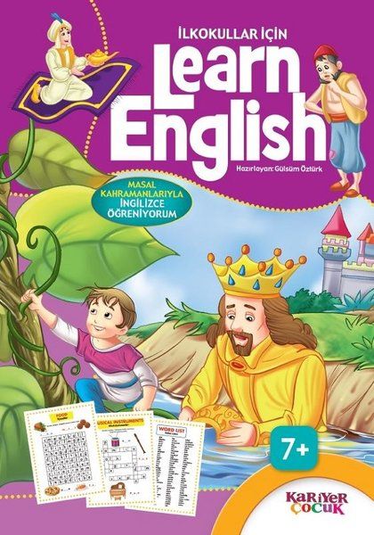 İlkokullar İçin Learn English  Mor