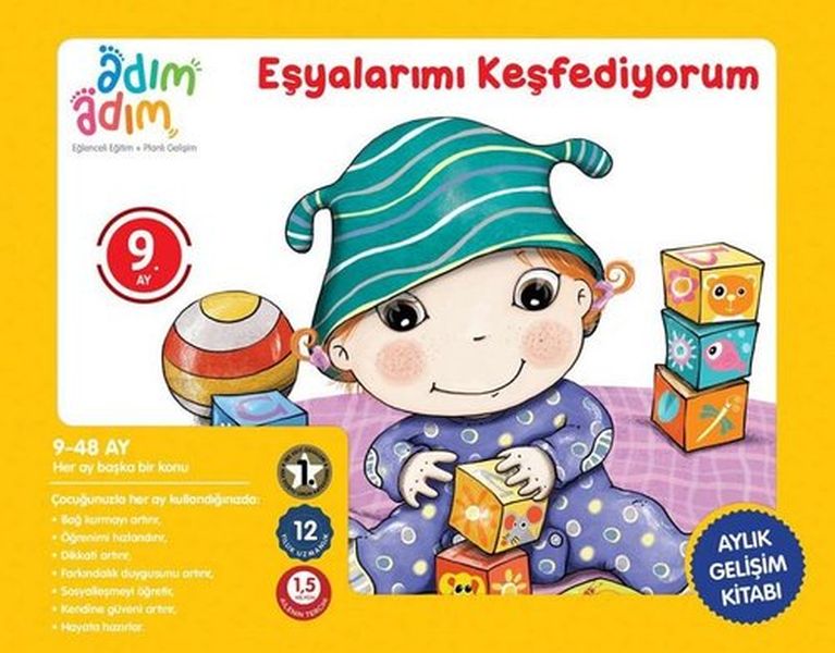 Eşyalarımı Keşfediyorum  9 Ay Gelişim Kitabı