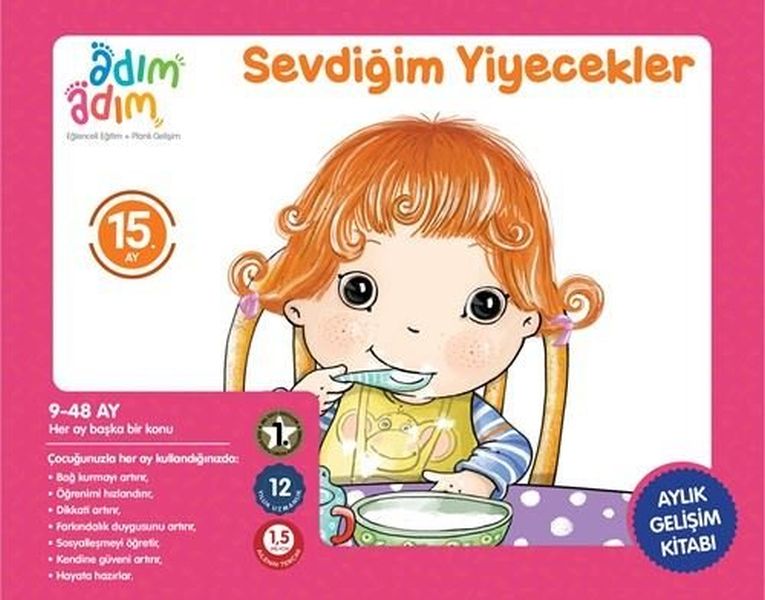 Sevdiğim Yiyecekler  15 Ay Gelişim Kitabı