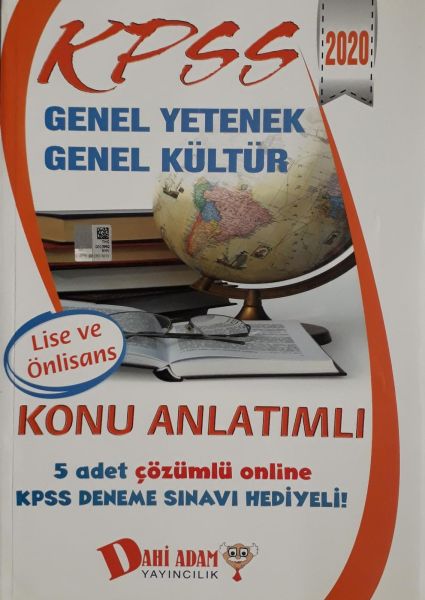 Dahi Adam 2020 KPSS Genel Yetenek Genel Kültür Lise Önlisans Konu Anlatımlı Yeni