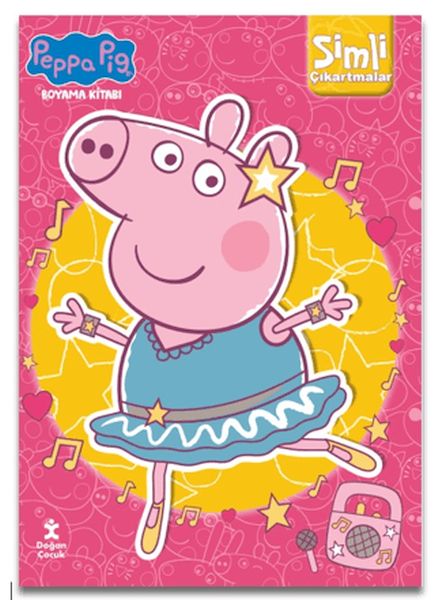 Peppa Pig Simli Çıkartmalı Boyama